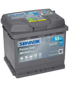 Batteri 12V 53Ah Powerli