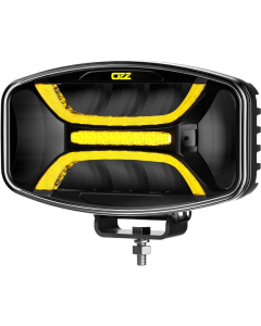 OZZ XO1 P fjernlys Oval Sort 8 LED m/varsellys R65, 8160 lumen