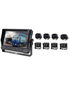 10" HD digital splittskjerm 12/24v for inntil 4 kamera