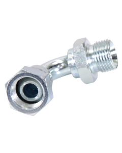 Hydraulisk adapter 1/2'' BSP Hann x 1/2'' BSP Svingbar hunn 90° Krummet Albue