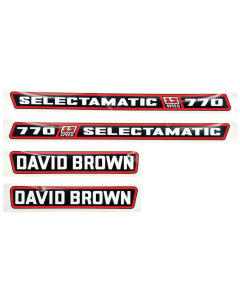 Sett av dekaler - David Brown 770 Selectamatic