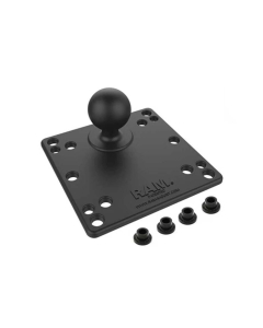 VESA-plate 75x75 mm med kule (C-kule)
