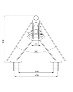 Triangelfeste for kompakttraktor