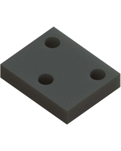 Gummiplate for tinde 50 mm