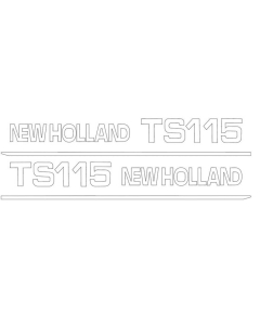 Sett av dekaler - Ford / New Holland TS115