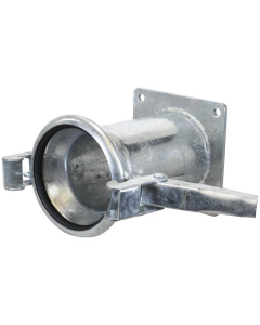 Kobling m/flens og lukkebeslag - Hun 5″ (120mm) x (120mm) (Galvanisert)