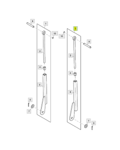 Løftestag f/trekk-krok v