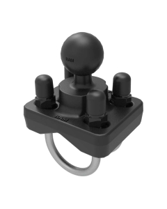 RAM DBL U BOLT BASE W/ 1" BALL     