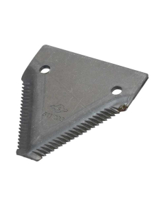 Knivseksjon - tagget overside - 83x76x2.75mm - Hull Ø: 6.5mm - Hullsentre 51mm - Erstatning forClaas