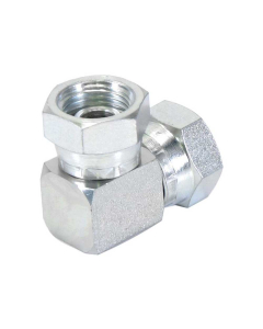 Hydraulisk adapter 1/2″ BSP Svingbar hunn x 1/2″ BSP Svingbar hunn 90° Kompakt Albue