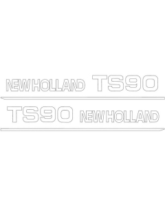 Sett av dekaler - Ford / New Holland TS90