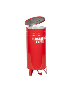 Beholder for ildsfarlig avfall med pedal 42 L