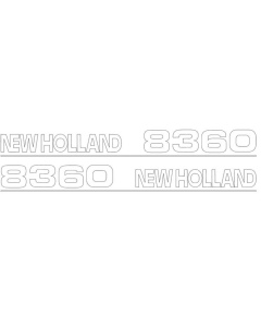 Sett av dekaler - Ford / New Holland 8360