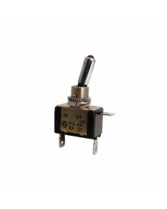 TOGGLE SWITCH, 2 POSITION (RED LED)