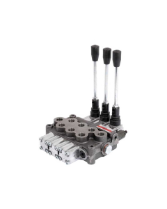 Hydraulisk monoblokk-ventil 3/8'' BSP Porter 3 Bank (45 l/min Strømningshastighet)