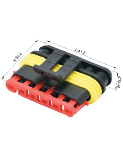 Superseal Vanntett Plugg Med 6 Stif