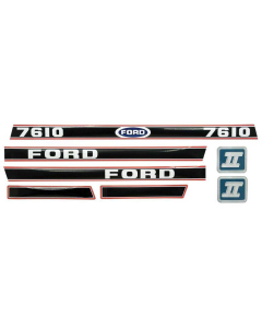 Sett av dekaler - Ford / New Holland 7610 Force II