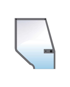 UPPER DOOR GLASS RH                