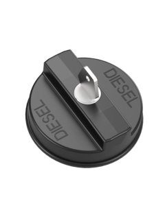 Tanklokk med lås svart