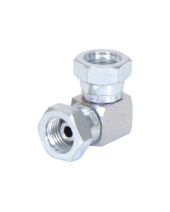 Hydraulisk adapter 1/4″ BSP Svingbar hunn x 1/4″ BSP Svingbar hunn 90° Kompakt Albue
