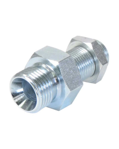 Hydraulisk adapter 1/2'' BSP Hann x 3/8'' BSP Hann skott med Låsemutr 