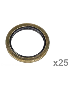 Gummi/Stål Pakning 1/2" Bsp