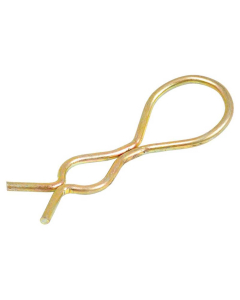 Fjærklips for låsesplint til svingende dragbom, Klemme Ø4mm x 100mm