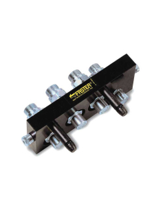 Faster Multiportkobling for hydraulikkuttak - 4 Porter 1/2″ Husstørrelse x M22 x 1.50 Metrisk Hanngj