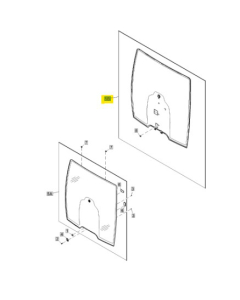 Frontrute panorama laminert
