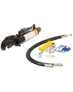 Hydraulisk toppstag (Kategori-/2 (Ø-/25mm)) og Q.R CBM krok, Sylinderhull: 80mm, Minimum lengde: 550