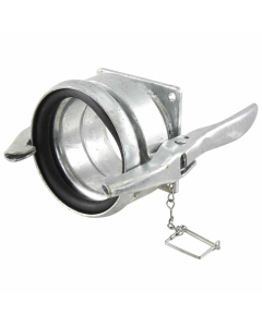 Kobling m/flens og lukkebeslag - Hun 6″ (159mm) x (150mm) (Galvanisert)