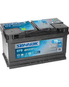 Bilbatteri EFB start og stop SL752