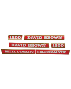 Sett av dekaler - David Brown 1200 - Selectamatic