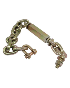 Stabilisator kjede - D-sjakkel Ø11.5mm - Thread Ø14mm - Minimum lengde: 615mm - M14 x 2.00 Metrisk