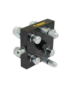 Faster Multiportkobling for hydraulikkuttak - 4 Porter 3/8″ Husstørrelse x M22 x 1.50 Metrisk Hanngj