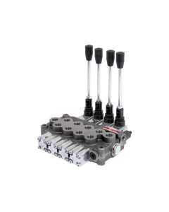 Hydraulisk monoblokk-ventil 3/8'' BSP Porter 4 Bank (45 l/min Strømningshastighet)