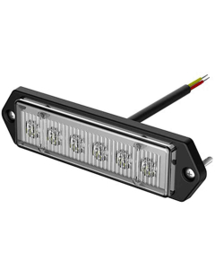 Led strobelys slim med 19 blinkemønstre