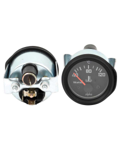 Vanntemperaturmåler, Temperaturområde: +40°C til +120°C, 12V