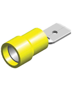 Gul Terminal Han Flatstift 6.3Mm