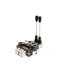 Hydraulisk monoblokk-ventil 1/2'' BSP Porter 2 Bank (60 l/min Strømningshastighet)