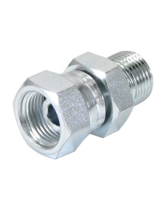 Hydraulisk adapter 3/8'' BSP Hann x 3/8'' BSP Svingbar hunn