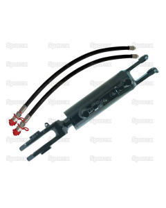 Hydraulisk justering av løftestag til trekkstenger (Levert med: Slanger) - Kule Ø 22mm - Gaffel Hull