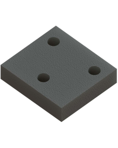 Gummiplate for tinde 45 mm