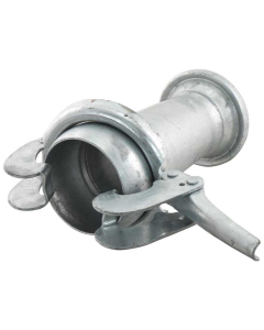 Reduksjonsadapter -galvanisert- hann/hunn /tankvogn - 5″ til 4″ (108-133mm) (Galvanisert)