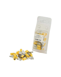 Agripak 25 stk. Isolert kabelsko (flat) Hunn, 9.5mm, Gul